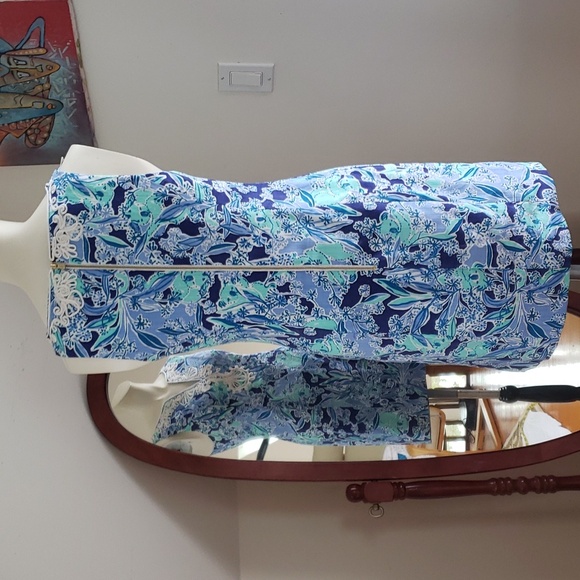 Lilly Pulitzer GABBY SHIFT Dress Royal Purple Koalafications Sleeveless Zip S 0 - Picture 7 of 16